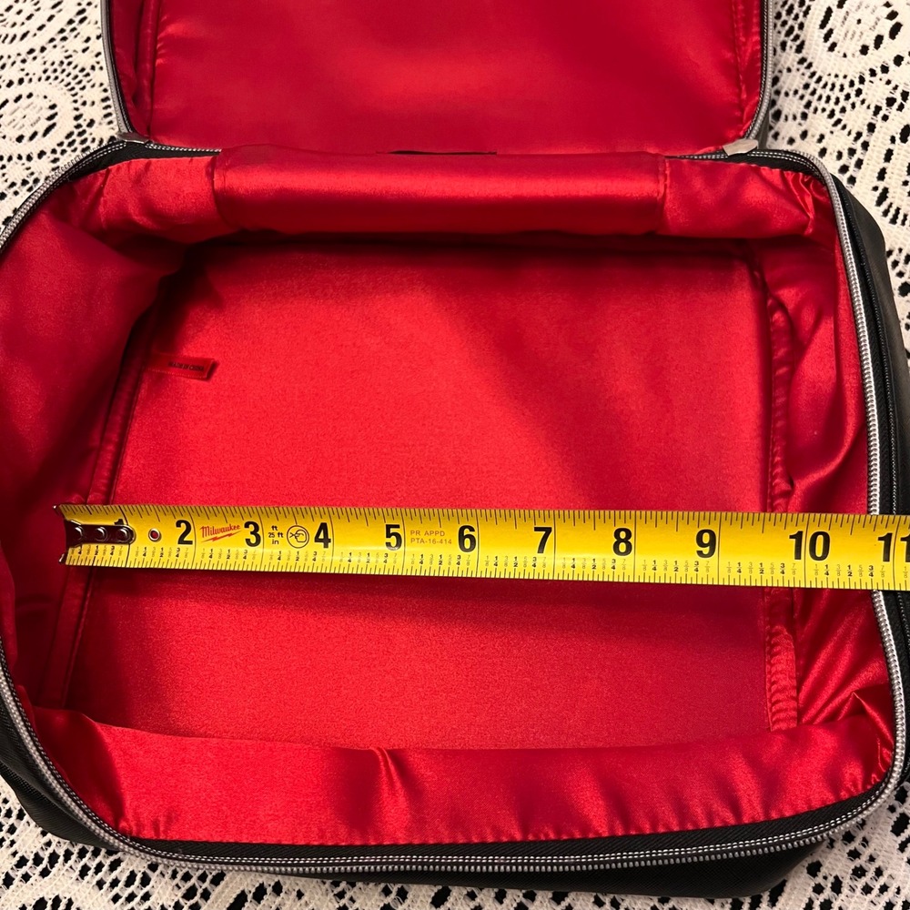 Lancome Black Zippered Cosmetic Makeup Travel Case | Eiffel Tower - Picture 8 of 10